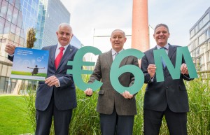 23rd October 2015. Pictured at the launch of the 'Greening Your Business' booklet is John Durkan (ABP Food Group), Micheal Ó Cinneide (EPA) and James Hogan (Green Business). The case study booklet celebrates €6 million worth of cost savings identified by Green Business in the last three years and is downloadable on http://greenbusiness.ie/newsblog. Photo: Aidan Oliver.